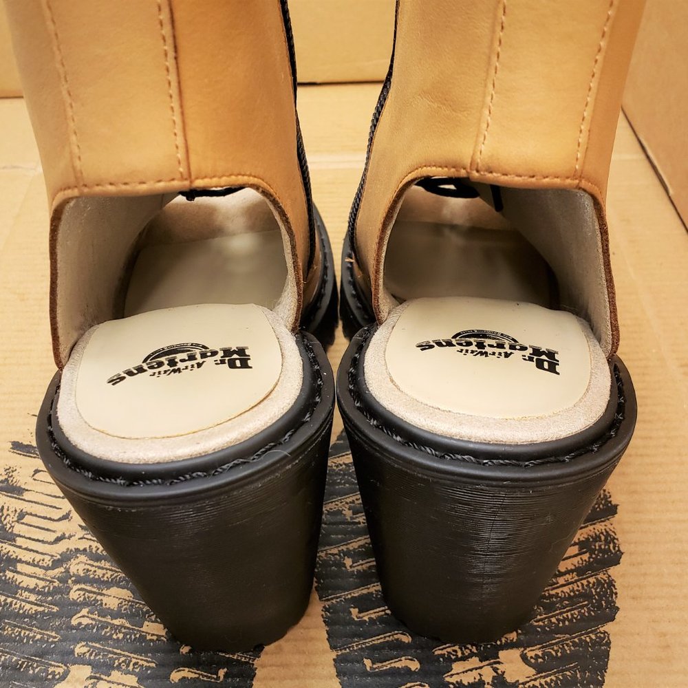 Dr. Martens Tan Carmelita Open Toe Boots - Picture 4 of 9